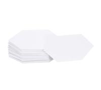 sourcing map Lot de 100 pièces hexagonales en papier pour matelassage, 1,9 cm, pièces de fondation, fournitures de patchwork pour matelassage, couture, loisirs créatifs