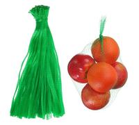 sourcing map Lot de 100 sacs réutilisables en maille de 30 cm pour éclosion d'œufs - Lavables et respirants - Filet de rangement en maille extensible pour fruits de mer, légumes, oignons, courses