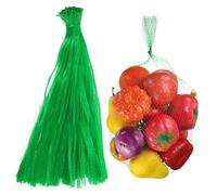 sourcing map Lot de 100 sacs réutilisables en maille de 45 cm pour éclosion d'œufs - Lavables et respirants - Filet de rangement en maille extensible pour fruits de mer, légumes, oignons, courses