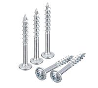 sourcing map Lot de 100 vis à bois autotaraudeuses à entraînement Phillips #8 x 1-1/2 po, plaquées zinc pour le travail du bois