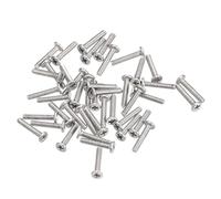 sourcing map Lot de 100 vis à tête ronde plate M1.2-0.25 x 6 mm en acier inoxydable 304 Phillips Drive Vis à métaux pour fixation de meubles