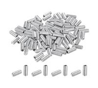 sourcing map Lot de 100 vis sans tête hexagonale M4 x 10 mm en acier inoxydable 304 à pointe plate pour poignées de porte, réparation de luminaires
