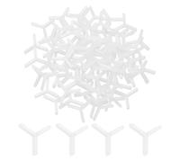 sourcing map Lot de 1000 entretoises hexagonales en plastique de type Y pour carrelage mural et sol - 2 mm - Pour installation de carreaux de céramique, blanc