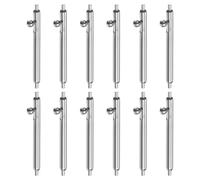 sourcing map Lot de 12 barrettes à ressort à dégagement rapide de 17 mm de diamètre en acier inoxydable pour bracelet de montre