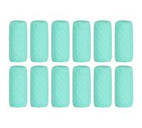 sourcing map Lot de 12 bouchons de bouteilles en silicone pour voyage, anti-fuite, bouchons élastiques réutilisables pour la plupart des tailles de bouteilles d'articles de toilette, vert