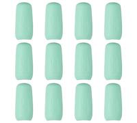 sourcing map Lot de 12 bouchons de bouteilles en silicone pour voyage, anti-fuite, élastiques et réutilisables pour la plupart des tailles d'articles de toilette, bouteilles, sacs, essentiels, vert