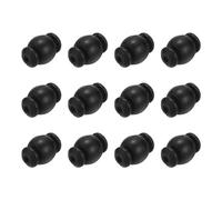 sourcing map Lot de 12 boules en caoutchouc anti-vibrations pour appareil photo quadrirotor FPV M3 x 10,5 mm Noir
