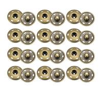 sourcing map Lot de 12 boutons pression en métal à coudre pour fermeture de sac à main, vêtements, couture, loisirs créatifs, bronze 21 mm