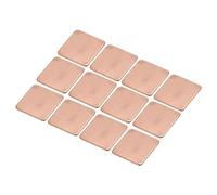 sourcing map Lot de 12 cales de dissipateur thermique en cuivre pour dissipateur thermique 20 mm x 20 mm x 1,2 mm