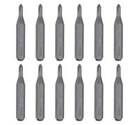 sourcing map Lot de 12 embouts de tournevis cruciformes PH00 avec tige hexagonale de 28 mm de longueur en acier S2 magnétique pour réparation de précision électrique