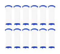 sourcing map Lot de 12 filtres de pommeau de douche de 6,6 cm en coton PP de rechange haute pression pour ventilateur de douche