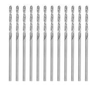 sourcing map Lot de 12 forets hélicoïdaux Micro Jobber #54 1,35 mm en acier rapide HSS Mini outil de perçage pour acier inoxydable, aluminium, bois, plastique, foret pour metal