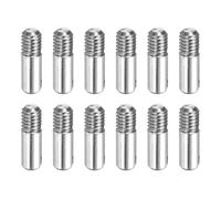 sourcing map Lot de 12 goupilles cylindriques fendues M3 x 10 mm, chevilles en acier inoxydable 304, filetage extérieur, broches parallèles, support d'étagère, goupilles pour installation de meubles
