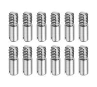 sourcing map Lot de 12 goupilles cylindriques fendues M6 x 20 mm, chevilles en acier inoxydable 304, filetage extérieur, broches parallèles, support d'étagère, goupilles pour installation de meubles