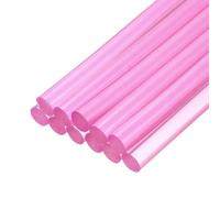 sourcing map Lot de 12 mini bâtons de colle chaude pour pistolet à colle 7 mm x 100 mm Violet transparent