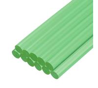 sourcing map Lot de 12 mini bâtons de colle chaude pour pistolet à colle Vert transparent 7 x 100 mm