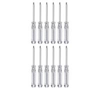 sourcing map Lot de 12 mini tournevis cruciformes PH1 #1 de 8,9 cm de long en acier au carbone avec poignée ergonomique pour réparation de bricolage, blanc