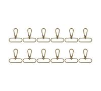 sourcing map Lot de 12 mousquetons pivotants, 5,1 cm en D pour sacs à main, sangle de sac à main pour la fabrication de sacs, fermoir mousqueton, bronze