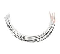 sourcing map Lot de 12 paires d'armatures en acier inoxydable pour soutien-gorge, 25,4 cm, pièces de rechange, fournitures de couture, taille standard pour soutien bonnet D, argenté