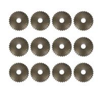 sourcing map Lot de 12 plaques arrière pour boutons d'armoire, 2,8 cm de forme radiale en laiton - Rondelles de décoration de meubles classiques pour armoire, tiroir, placard, portes (ton bronze)