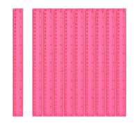 sourcing map Lot de 12 règles en plastique transparent de 30 cm, outil de mesure en pouces et en centimètres pour la maison, le bureau, les salles de classe, le dessin, rose