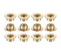 sourcing map Lot de 12 roulements à douille à bride, alésage 8 mm x 10 mm de diamètre extérieur x 6 mm de longueur, bague auto-lubrifiante en bronze fritté