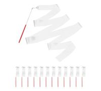 sourcing map Lot de 12 rubans de danse, de gymnastique et de gymnastique pour décoration de fête d'anniversaire, 2 m, ruban de carnaval de cirque avec baguettes