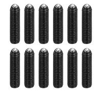 sourcing map Lot de 12 vis sans tête à pointe sphérique noire M8 x 30 mm en acier au carbone à six pans creux pour machine électronique industrielle, réparation de meubles de maison, lieux de travail