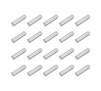sourcing map Lot de 120 chevilles cylindriques en acier inoxydable 304 M1,5 x 6 mm pour fabrication mécanique, industrie, installation de meubles, argent