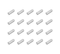 sourcing map Lot de 120 chevilles cylindriques en acier inoxydable 304 M2 x 6 mm pour fabrication mécanique, industrie, installation de meubles, argent