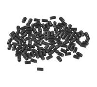 sourcing map Lot de 120 vis sans tête à six pans creux M2 x 3 mm en acier au carbone pour réparation d'instruments compacts, machines et équipements (noir)