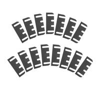 sourcing map Lot de 15 cales de charnière de porte, entretoises réglables en plastique de 10,2 cm, symétrie à 4 fentes pour alignement de porte intérieure, remplissage des espaces de fuite d'air, noir