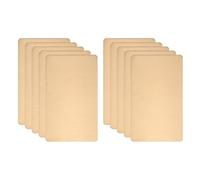 sourcing map Lot de 15 cartes de visite en métal 8,9 x 5,3 x 0,1 cm en acier inoxydable brossé 201 - Cartes de gravure laser auto-adhésives CNC pour maison, bureau, bricolage, cadeau, invitation, ton