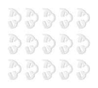 sourcing map Lot de 15 colliers de serrage réglables à cliquet en plastique robuste de 4,1 à 4,6 mm pour plomberie, conduite de carburant automobile, blanc