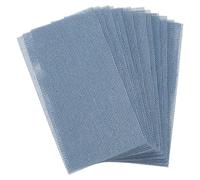 sourcing map Lot de 15 feuilles abrasives en maille grain 180, 7,1 x 12,7 cm, papier abrasif en céramique humide et sec, sans poussière, pour le travail du bois, le polissage et le meulage du métal