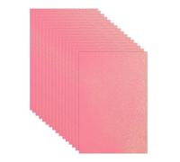 sourcing map Lot de 15 feuilles de mousse EVA scintillantes pour projets d'art, scrapbooking, cadeau, décoration de fête - Rouge pur - 20,3 x 30,5 cm