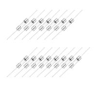 sourcing map Lot de 15 fusibles tubulaires en verre, 5 x 20 mm, cartouche 3,15 A 250 V, fusible axial à action rapide, avec fil de plomb pour remplacer ou réparer l'électronique domestique (F3.15A)