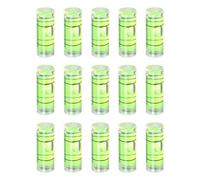 sourcing map Lot de 15 petites fioles cylindriques de niveau à bulle 25,5 x 9,5 mm PMMA Mini Niveau à bulle horizontal Outils de mesure pour RV TV Cadre photo Suspendre Outil de niveleur