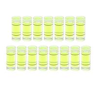 sourcing map Lot de 15 petites fioles cylindriques de niveau à bulle en PMMA 6 x 15 mm - Mini niveau à bulle horizontal - Outils de mesure pour camping-car, TV, cadre photo - Outil de mise en niveau