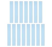 sourcing map Lot de 15 règles droites en plastique transparent de 15 cm avec ligne ondulée pour salles de classe, maison, bureau, bleu
