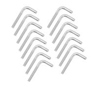 sourcing map Lot de 15 vis à boulon à angle droit en forme de L M4 x 33 mm, en acier inoxydable 304 en forme de L, long et carré