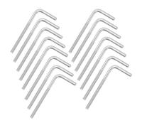 sourcing map Lot de 15 vis à boulon à angle droit en forme de L M4 x 60 mm, en acier inoxydable 304 en forme de L, long carré