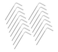 sourcing map Lot de 15 vis à boulon à angle droit en forme de L M4 x 80 mm, en acier inoxydable 304, long carré