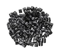 sourcing map Lot de 150 marqueurs de cintre de taille XXL pour tringle de 3 mm Noir