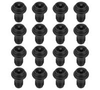 sourcing map Lot de 16 bouchons de vin réutilisables en silicone anti-fuite pour bouteilles de vin, bière, boissons - Noir - 17 mm