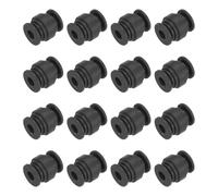 sourcing map Lot de 16 boules en caoutchouc anti-vibrations pour appareil photo quadrirotor FPV M7 x 17 x 20 mm Noir
