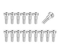 sourcing map Lot de 16 boulons à épaulement en acier inoxydable 304 de 6 mm de diamètre d'épaule de 6 mm, filetage M5 x 0,8, boulons à épaulement à douille hexagonale pour machines de moulage par