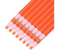 sourcing map Lot de 16 crayons de graisse à décoller - Marqueurs de couleur chinoise pour verre, métal, plastique, papier, crayons de cire non aiguisés pour coloriage, dessin, marquage - Orange