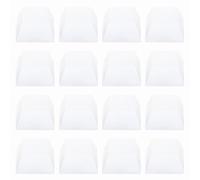 sourcing map Lot de 16 pieds d'isolation en caoutchouc pour haut-parleur, 2 x 1 cm, tapis de base transparent anti-vibrations avec support adhésif pour amplificateur, platine, caisson de basses