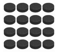 sourcing map Lot de 16 pieds d'isolation simple face pour haut-parleur, 15 mm x 5 mm en mousse antidérapante absorbant les chocs, tapis de support pour haut-parleur, système audio HiFi Home Cinéma